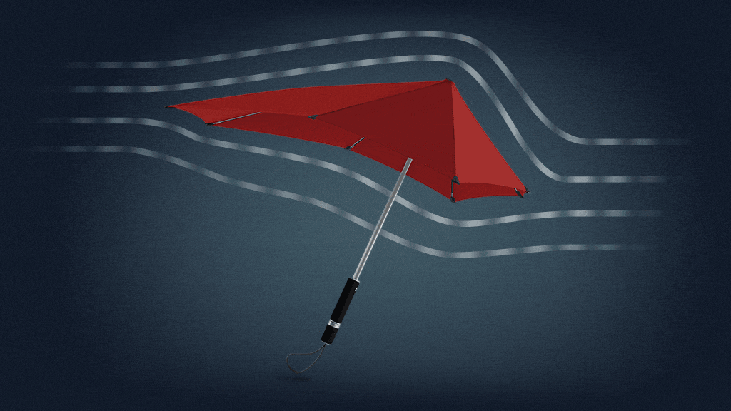 Was ist ein Sturmfest Regenschirm?