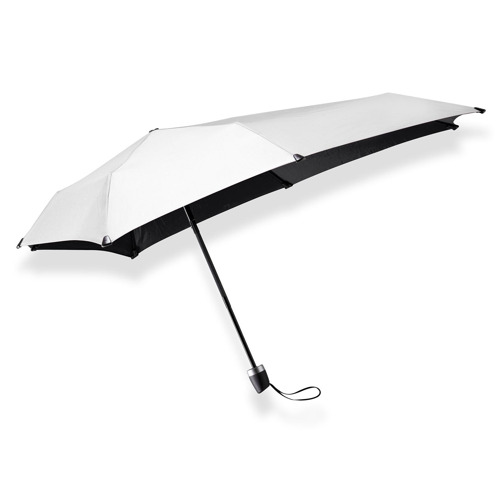 Alternatief Commotie verkwistend Zilveren opvouwbare paraplu mini kopen? senz° mini shiny silver