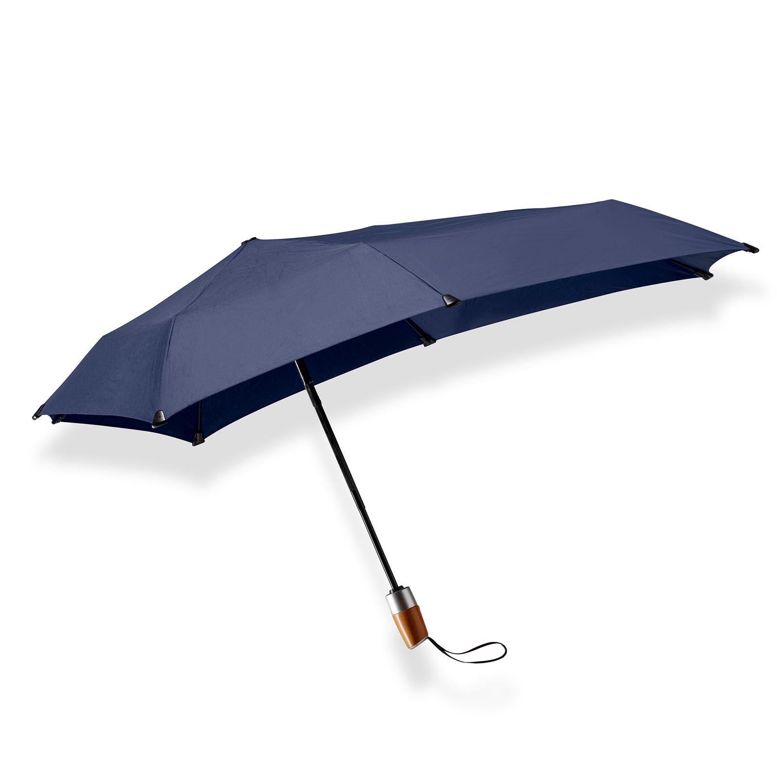 Blauwe opvouwbare paraplu mini automatic deluxe kopen? senz° mini midnight blue