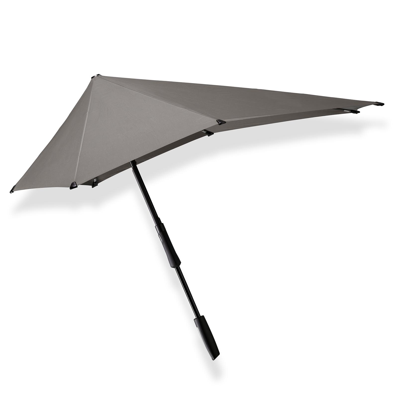 Aangepaste tot nu Radioactief Grijze lange grote paraplu kopen? senz° large silk grey
