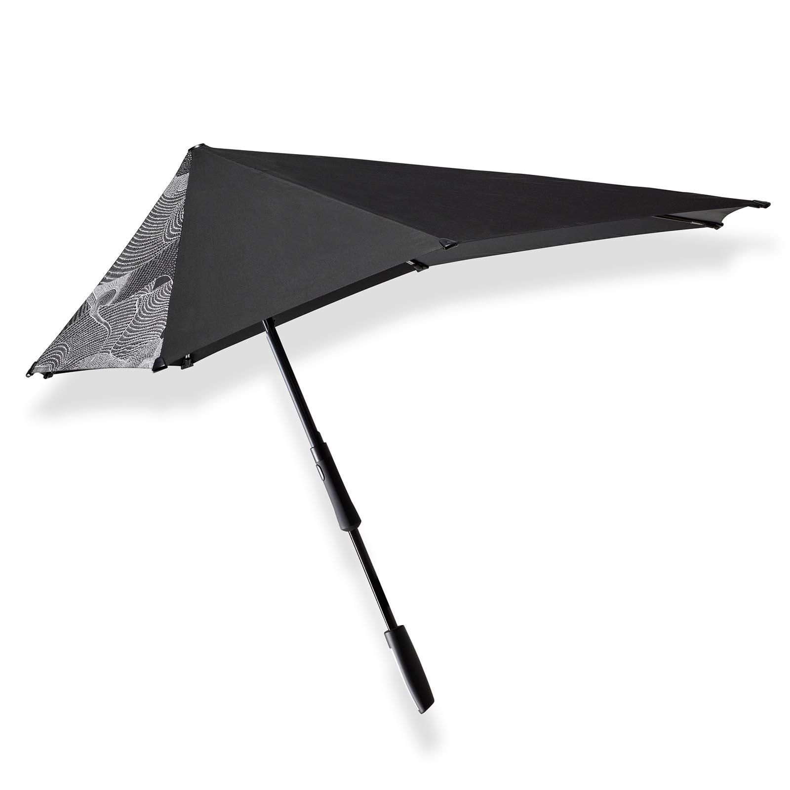 Isolator Cokes slachtoffer Zwarte reflecterende lange grote paraplu kopen? senz° large Guz